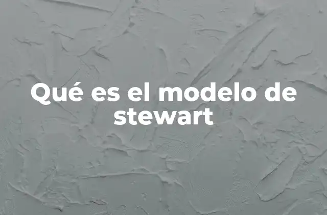 Qué es el Modelo de Stewart