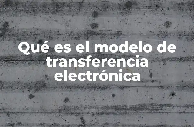 Qué es el Modelo de Transferencia Electrónica
