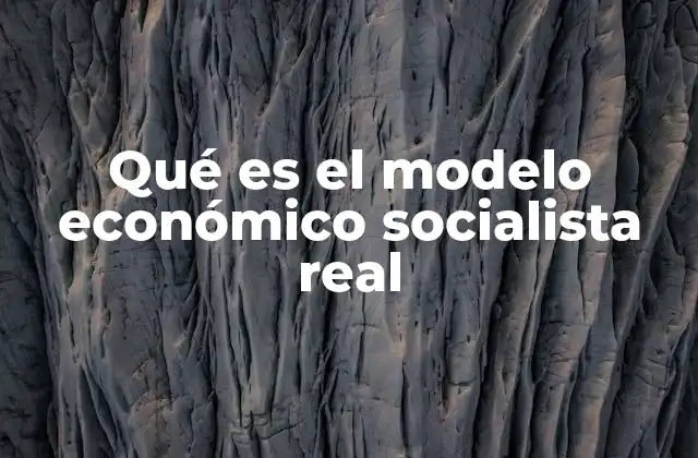 Orígenes del modelo económico socialista real