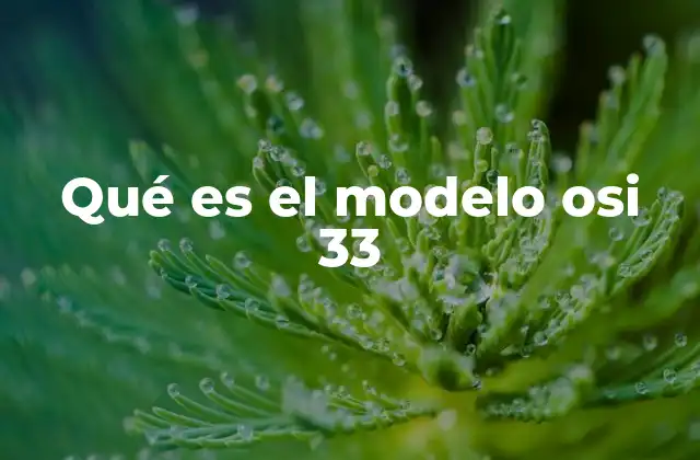 Qué es el Modelo Osi 33