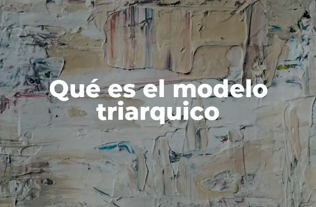 Qué es el Modelo Triarquico