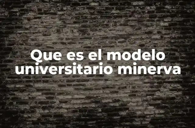 Que es el Modelo Universitario Minerva