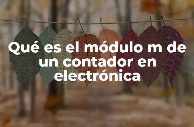 Qué es el Módulo M de un Contador en Electrónica