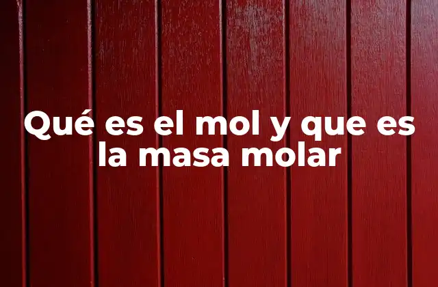La relación entre partículas y cantidad de materia