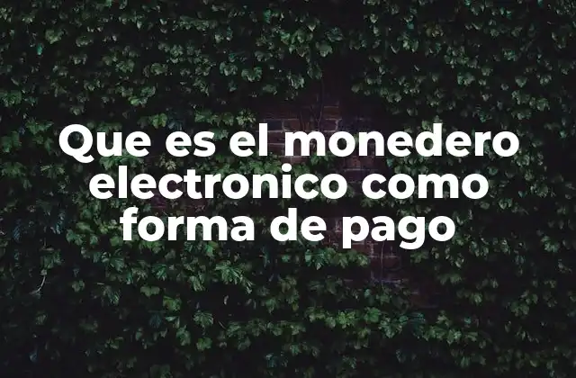 La evolución del pago digital y el papel del monedero electrónico