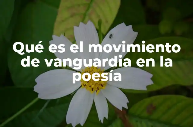 El impacto cultural del vanguardismo poético
