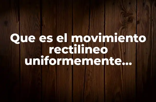 Cómo se describe matemáticamente el MRUD