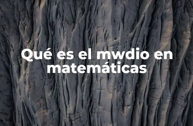 Qué es el Mwdio en Matemáticas