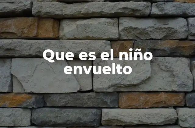 Que es el Niño Envuelto