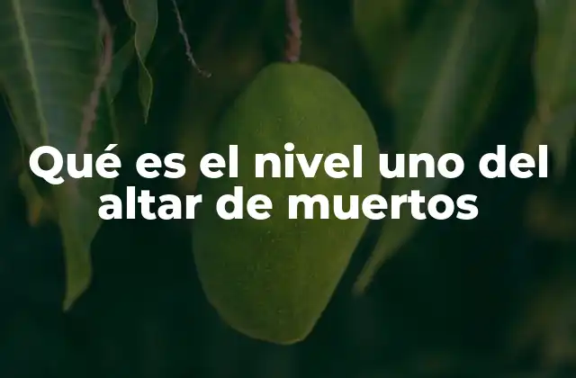 La importancia del nivel uno en la estructura del altar