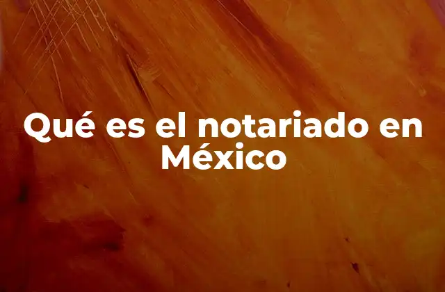 Qué es el Notariado en México