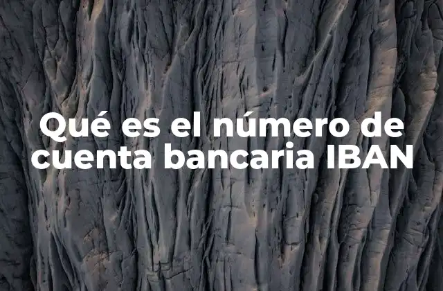 Qué es el Número de Cuenta Bancaria Iban 2 Cómo identificar y estructurar el número de cuenta IBAN