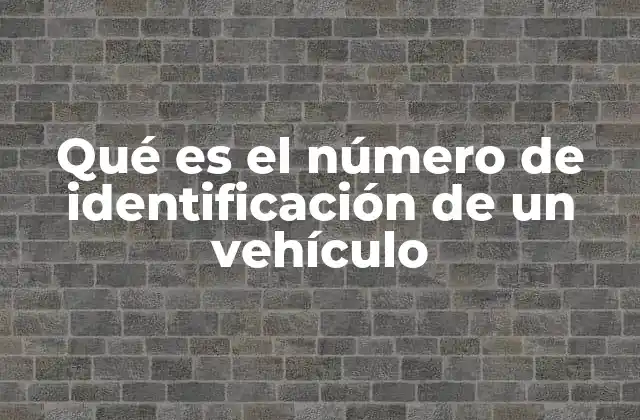 La importancia del código VIN en la industria automotriz