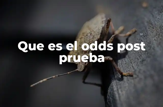 La importancia de los odds post prueba en la toma de decisiones