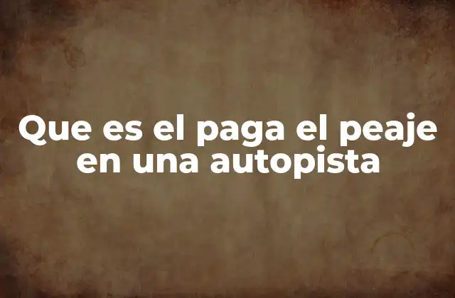 Que es el Paga el Peaje en una Autopista 2 El impacto económico de los peajes en el transporte