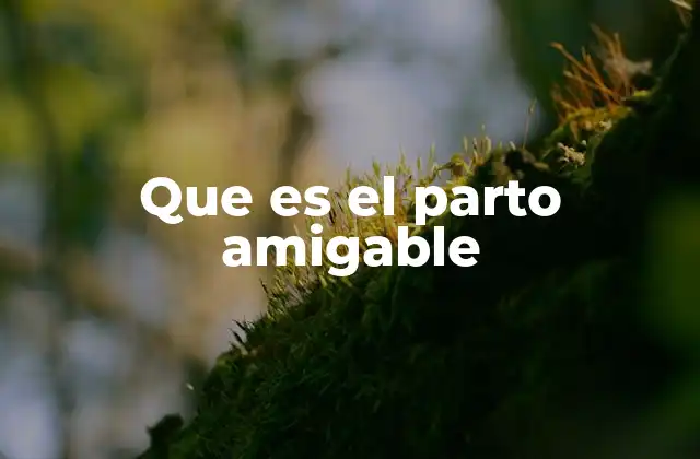 La filosofía detrás del parto amigable