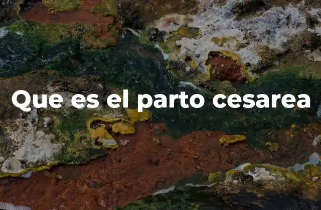 Que es el Parto Cesarea