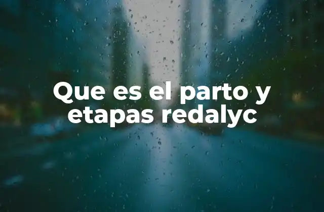 Que es el Parto y Etapas Redalyc
