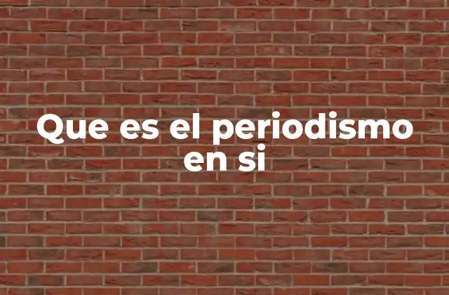 Que es el Periodismo en Si 2 El rol social del periodismo como motor de la democracia