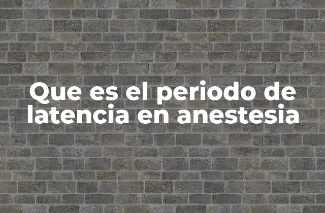 El proceso de acción de los anestésicos locales