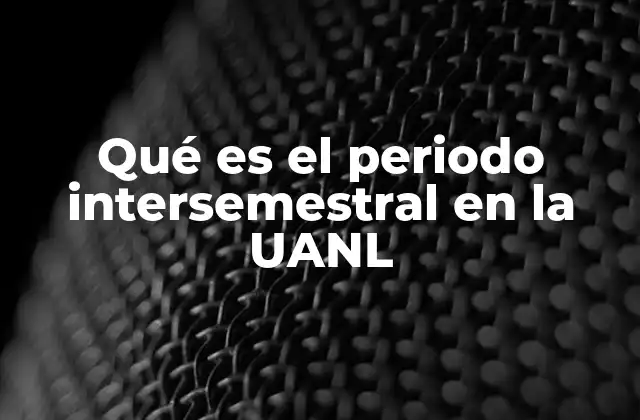 El periodo intersemestral como herramienta de flexibilidad académica