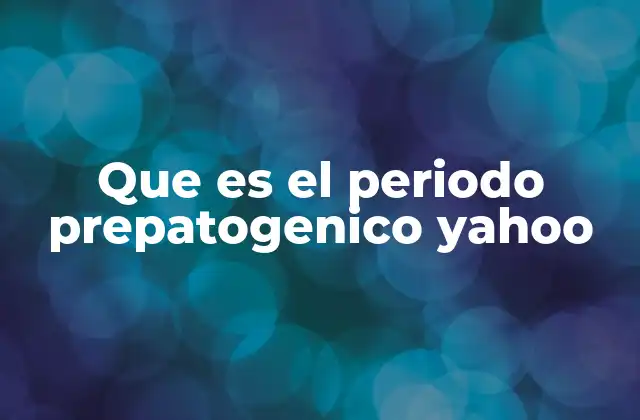 Que es el Periodo Prepatogenico Yahoo 2 La importancia del periodo prepatogénico en la formación psicológica