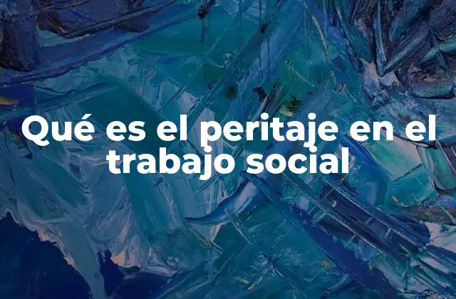 El rol del peritaje social en la evaluación de necesidades