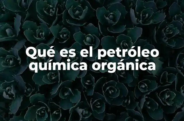 Qué es el Petróleo Química Orgánica