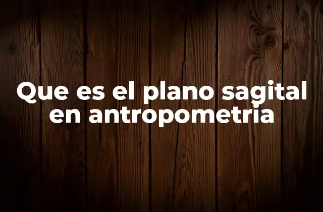 La importancia del plano sagital en el análisis del movimiento