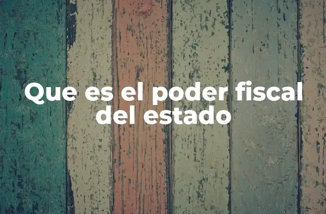 La relación entre el poder fiscal y el desarrollo económico