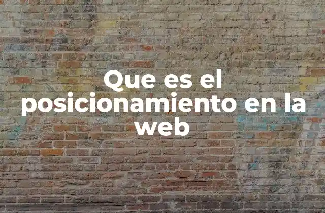 Que es el Posicionamiento en la Web 2 La importancia del visibilidad en internet para tu negocio