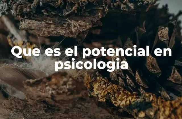 Que es el Potencial en Psicologia 2 El potencial psicológico y su relación con el desarrollo personal