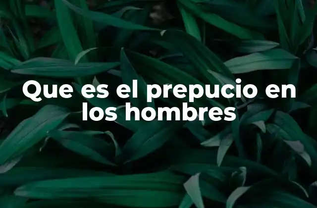 Que es el Prepucio en los Hombres