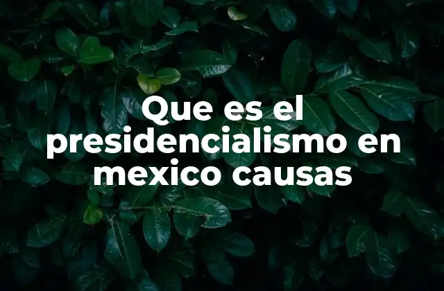 Que es el Presidencialismo en Mexico Causas 2 El surgimiento del presidencialismo como respuesta a conflictos históricos