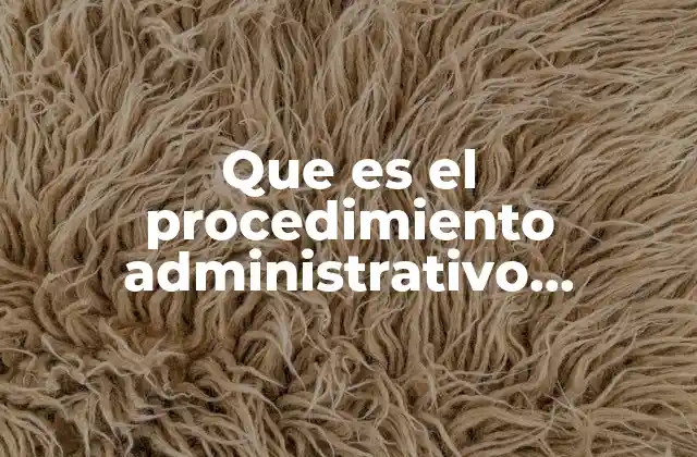 Que es el Procedimiento Administrativo Contencioso