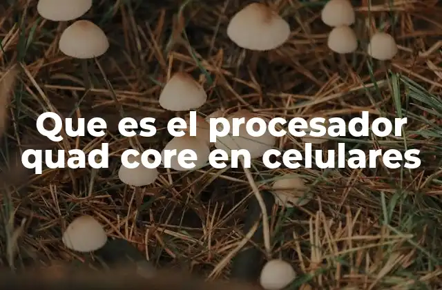 Que es el Procesador Quad Core en Celulares