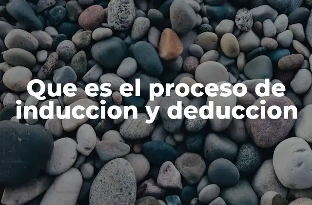 Que es el Proceso de Induccion y Deduccion