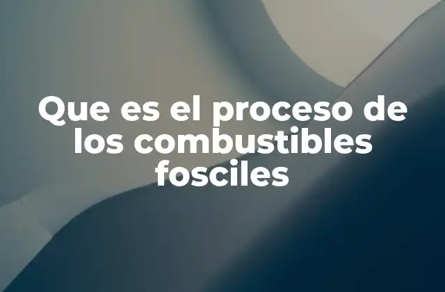 Los pasos detrás de la formación de los combustibles fósiles