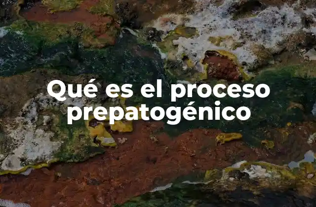Qué es el Proceso Prepatogénico