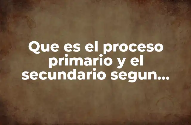 La evolución del pensamiento humano entre lo primario y lo secundario