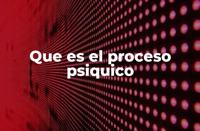 Que es el Proceso Psiquico 2 La importancia de comprender los mecanismos internos de la mente