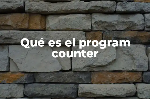 Qué es el Program Counter 2 El papel del program counter en la ejecución de instrucciones