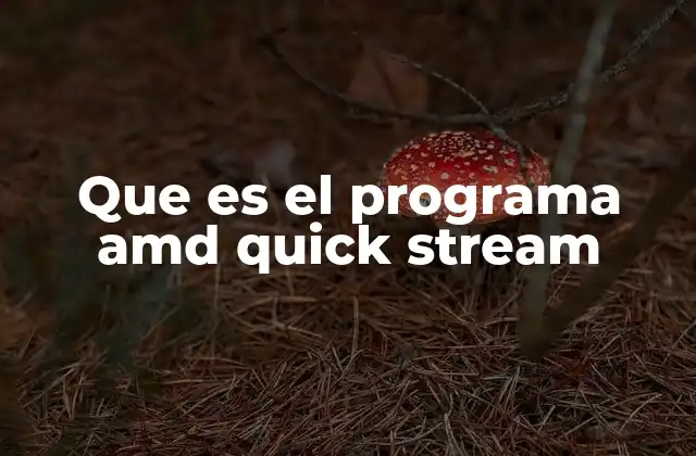 Cómo AMD Quick Stream mejora la experiencia de streaming