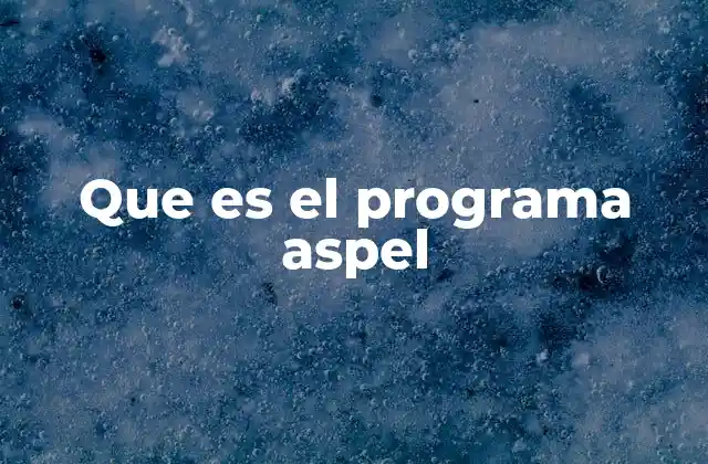 Que es el Programa Aspel