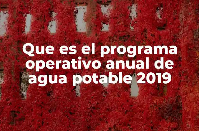 La importancia de los planes anuales en el acceso al agua potable