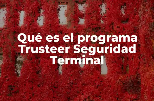 Qué es el Programa Trusteer Seguridad Terminal