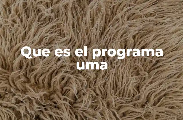 Que es el Programa Uma