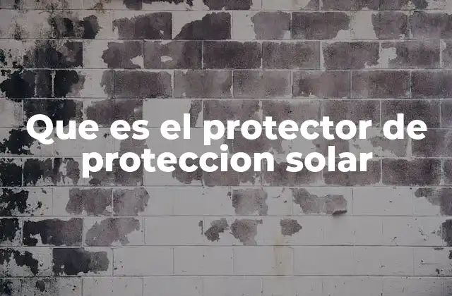 Que es el Protector de Proteccion Solar