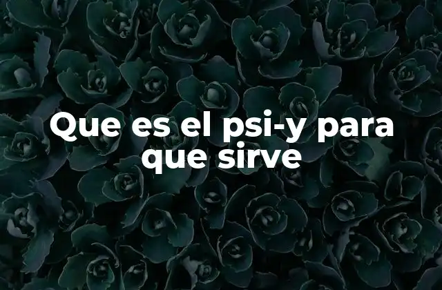 Que es el Psi-y para que Sirve