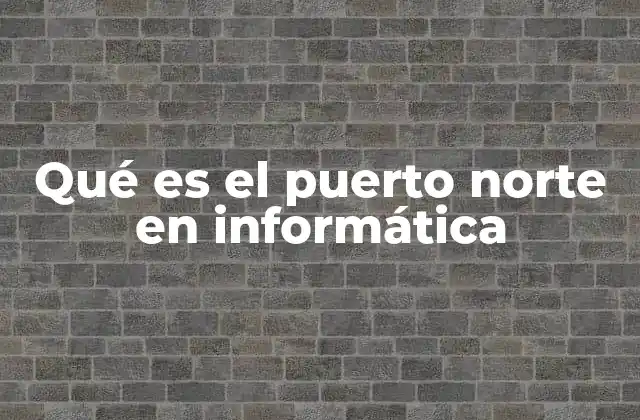 Qué es el Puerto Norte en Informática